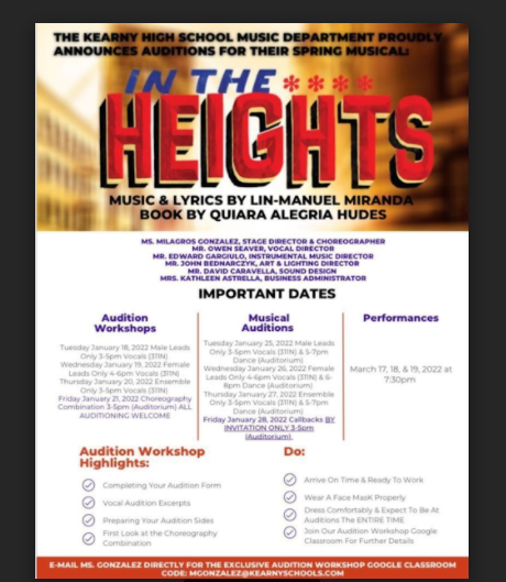 In the Heights Audition!